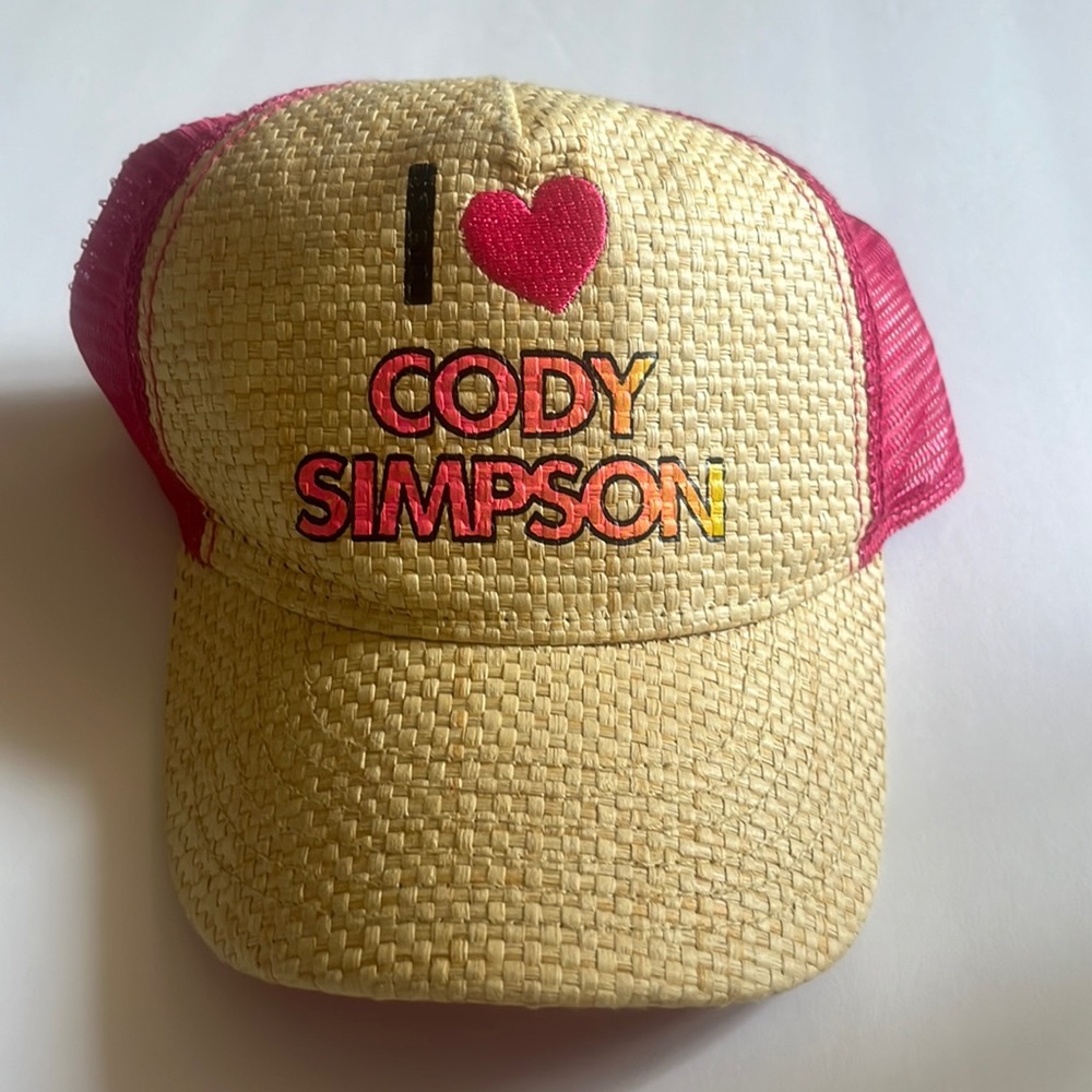 I love cody simpson pink / straw baseball cap
